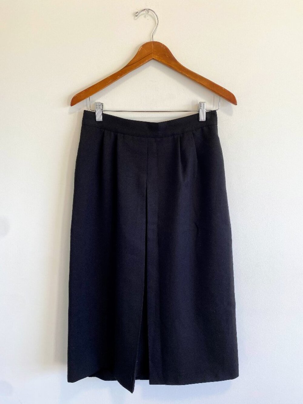 Vintage Button-Front A-Line Midi Skirt / 70s / Made in Canada